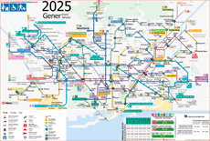 disabled accessible for wheelchair in Barcelona metro map 2025 with elevators