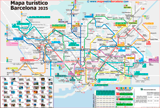 Barcelona Metro Map 2025 tourist