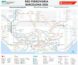 Mapa del tren de Barcelona 2026 para imprimir